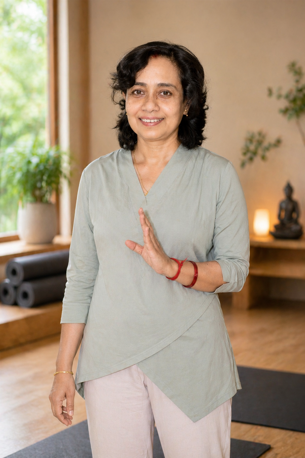Soma guiding a restorative therapy session